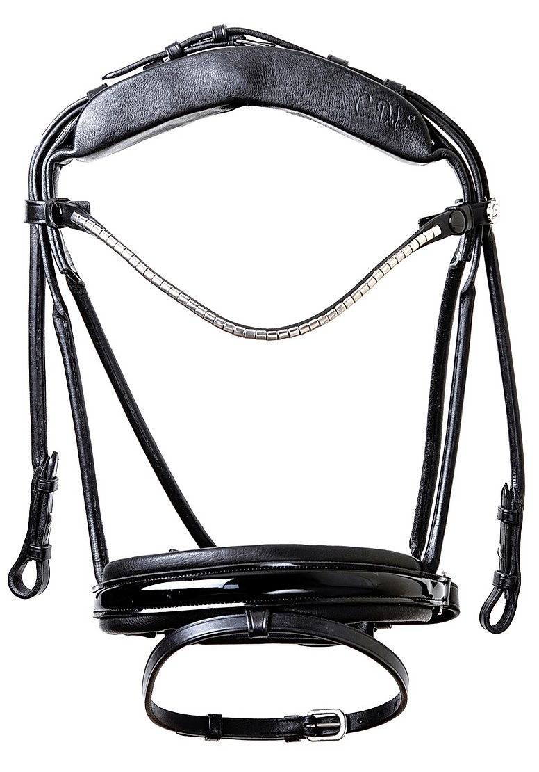 Finesse Snaffle Bridle- Black with Patent - Joe & Ponic